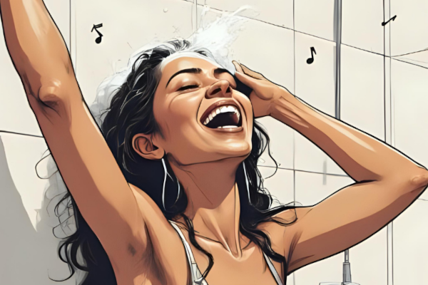 Singen in der Dusche
